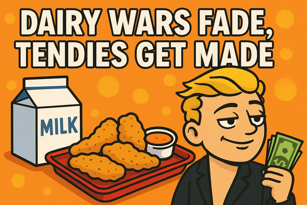 Dairy Wars Fade, Tendies Get Made